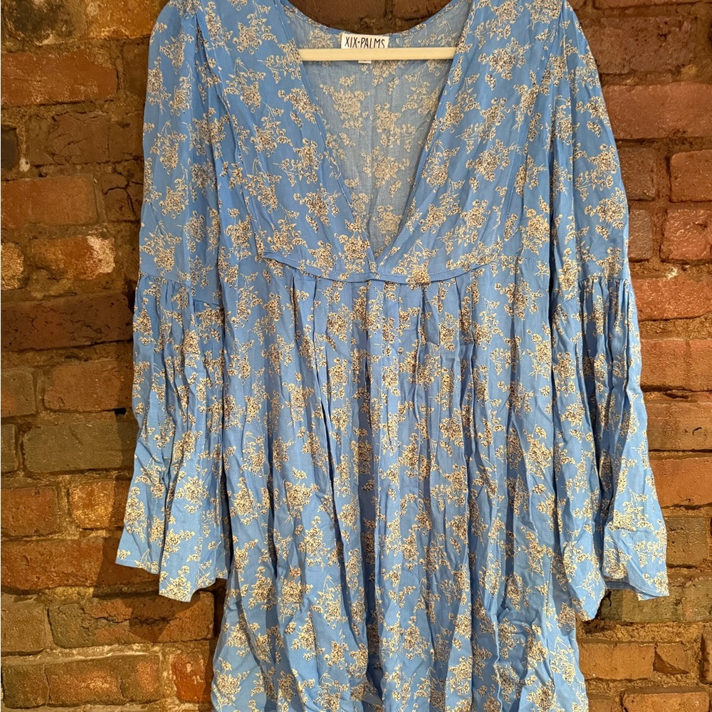 XIX Palms Blue Floral Dress size 1